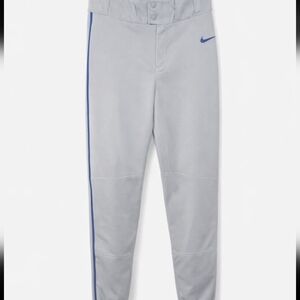Nike Team Youth XL Baseball Pants Gray Blue Stripe
